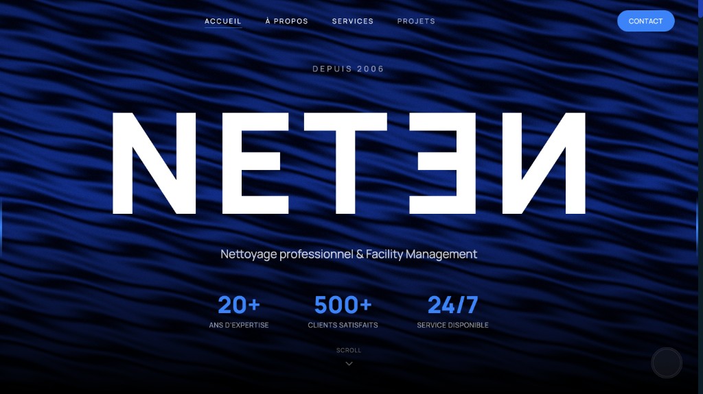 Site web sur-mesure pour Neten - Agence web Lyon
