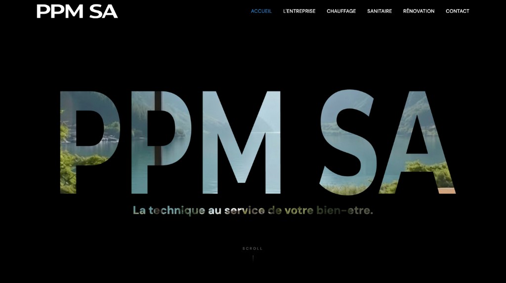 Site web sur-mesure pour PPM SA - Agence web Lyon